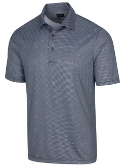 Greg Norman Ml75 Microlux Jacks Print Polo - Black