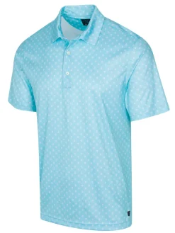 Greg Norman Ml75 Stretch Paisley Foulard Polo - Tropical Wave