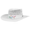 Greg Norman Signature Straw Hat - White