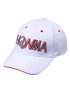 Honma Solid Cap 031-735628 - White/Red
