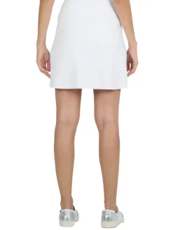 Ibkul Solid Straight Skort (17.5") - White