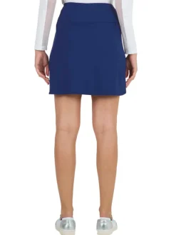 Ibkul Solid Straight Skort (17.5") - Navy