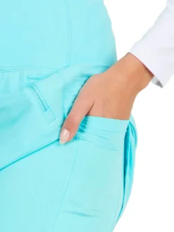 Ibkul Solid Straight Skort (17.5") - Seafoam