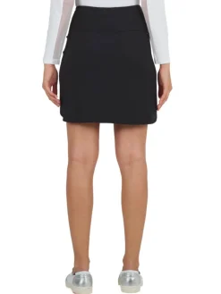 Ibkul Solid Straight Skort (17.5") - Black