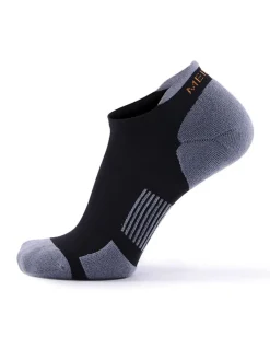Meikan 3 Pack Low Cut Coolmax Technical Sports Socks - Black/Grey