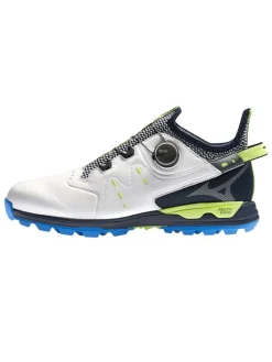 Mizuno Wave Hazard Pro Boa Golf Shoes - White/Neo Lime