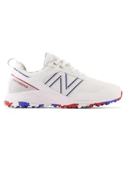 New Balance Fresh Foam Contend Sl (2E) Golf Shoes - White/Blue/Red
