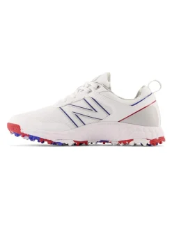 New Balance Fresh Foam Contend Sl (2E) Golf Shoes - White/Blue/Red