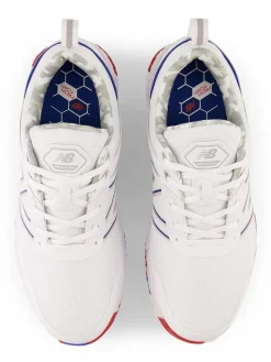 New Balance Fresh Foam Contend Sl (2E) Golf Shoes - White/Blue/Red