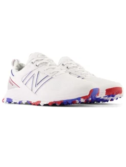 New Balance Fresh Foam Contend Sl (2E) Golf Shoes - White/Blue/Red