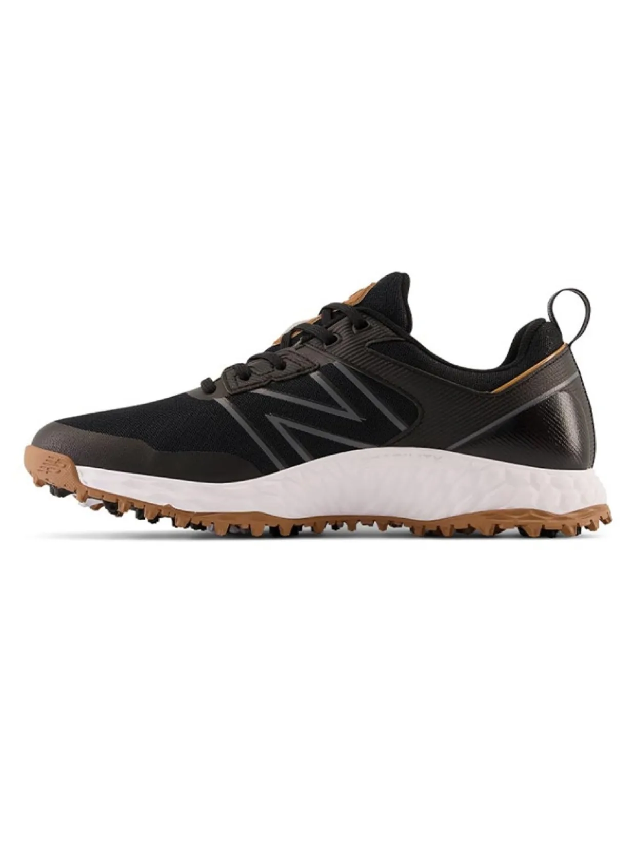 New Balance Fresh Foam Contend Sl (2E) Golf Shoes - Black/Gum