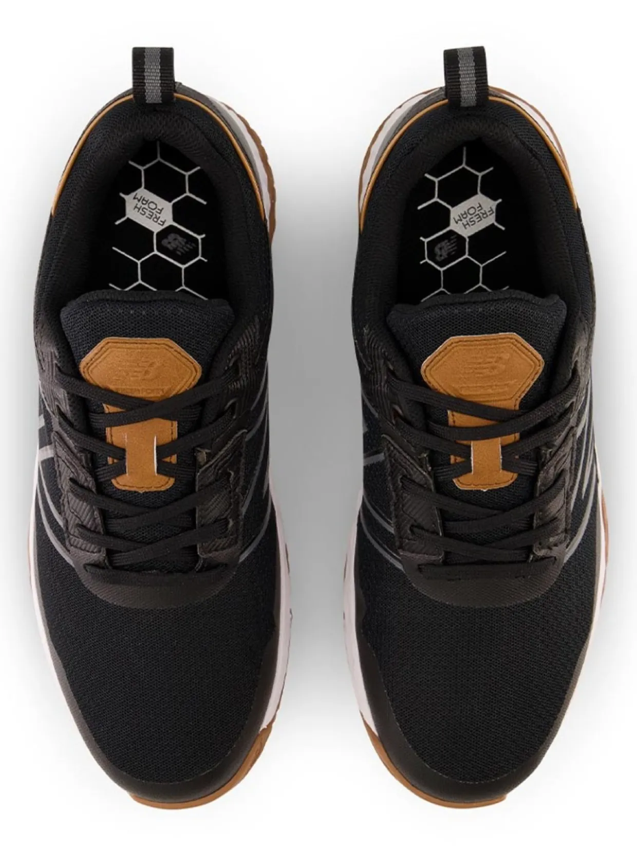 New Balance Fresh Foam Contend Sl (2E) Golf Shoes - Black/Gum