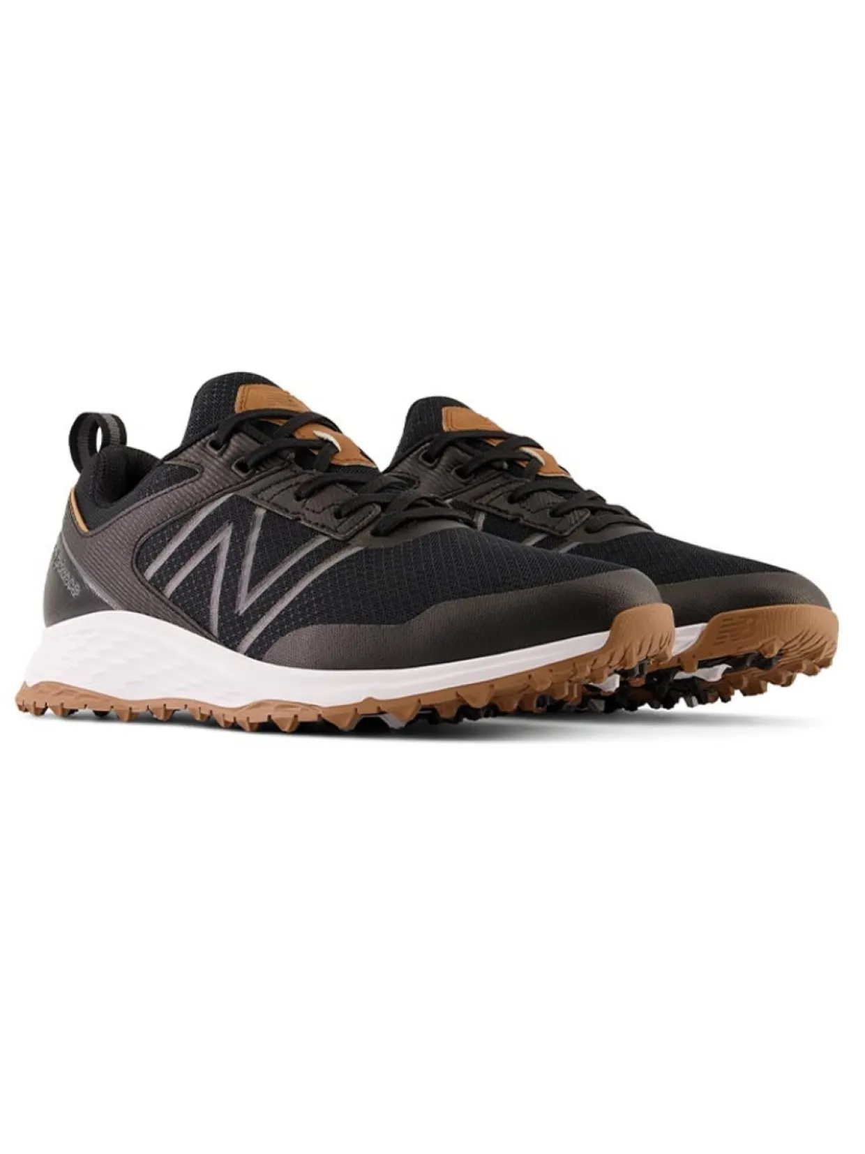 New Balance Fresh Foam Contend Sl (2E) Golf Shoes - Black/Gum