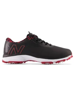 New Balance Fresh Foam X Defender (2E) Golf Shoes - Black/Red