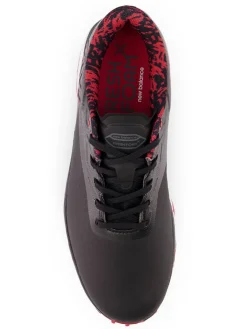 New Balance Fresh Foam X Defender (2E) Golf Shoes - Black/Red