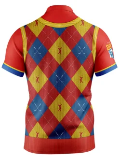 Official Afl Fairway Golf Polo Shirt - Gold Coast Suns