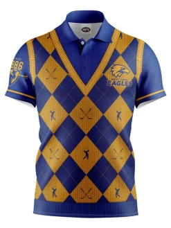 Official Afl Fairway Golf Polo Shirt - West Coast Eagles