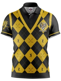 Official Afl Fairway Golf Polo Shirt - Richmond Tigers