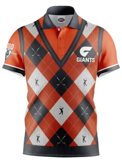 Official Afl Fairway Golf Polo Shirt - Gws Giants