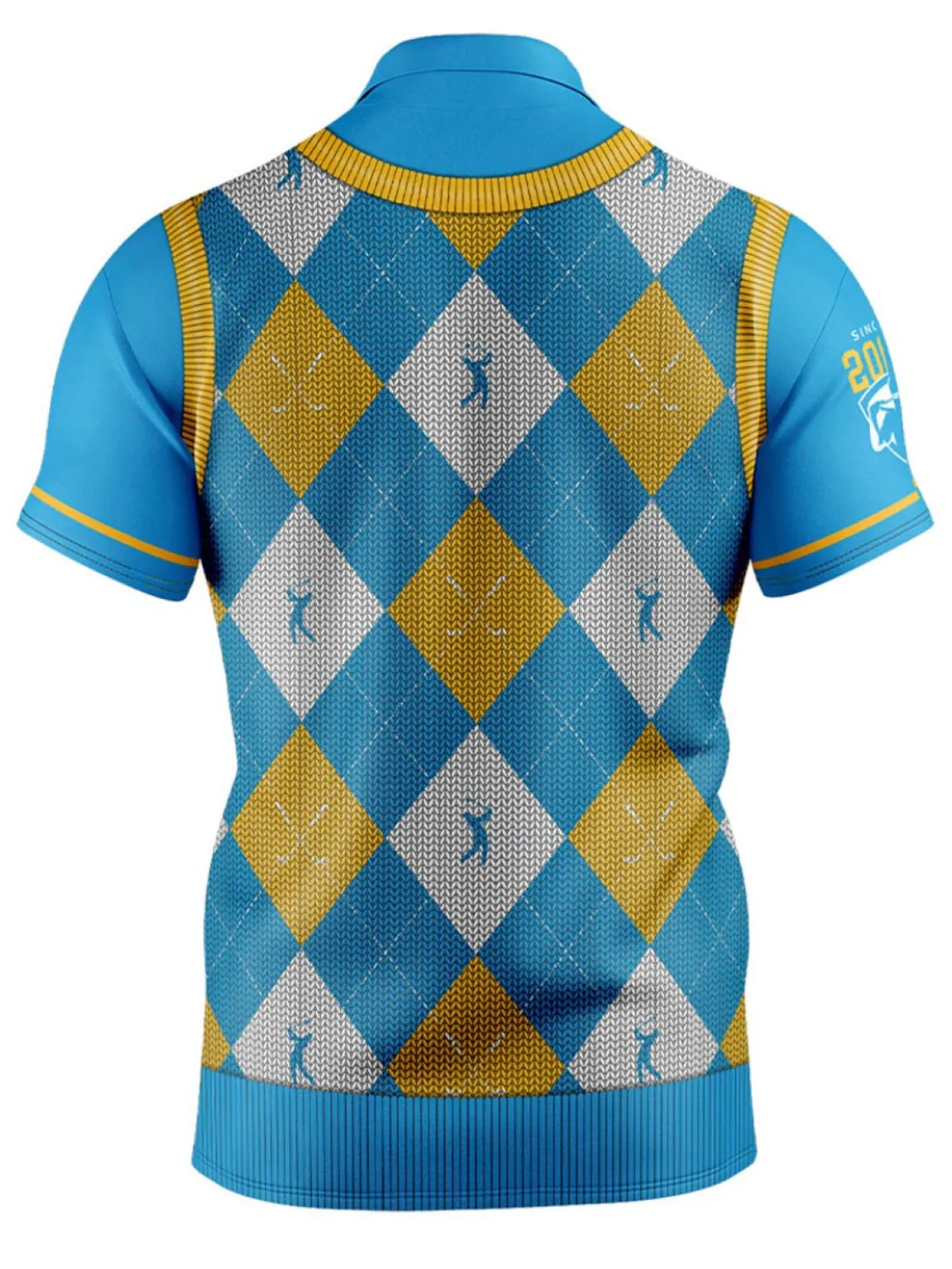 Official Nrl Fairway Golf Polo Shirt - Gold Coast Titans