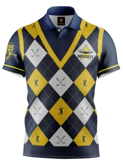Official Nrl Fairway Golf Polo Shirt - North Queensland Cowboys