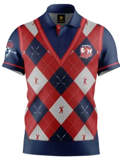 Official Nrl Fairway Golf Polo Shirt - Sydney Roosters
