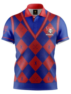 Official Nrl Fairway Golf Polo Shirt - Newcastle Knights