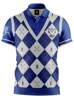 Official Nrl Fairway Golf Polo Shirt - Canterbury Bulldogs