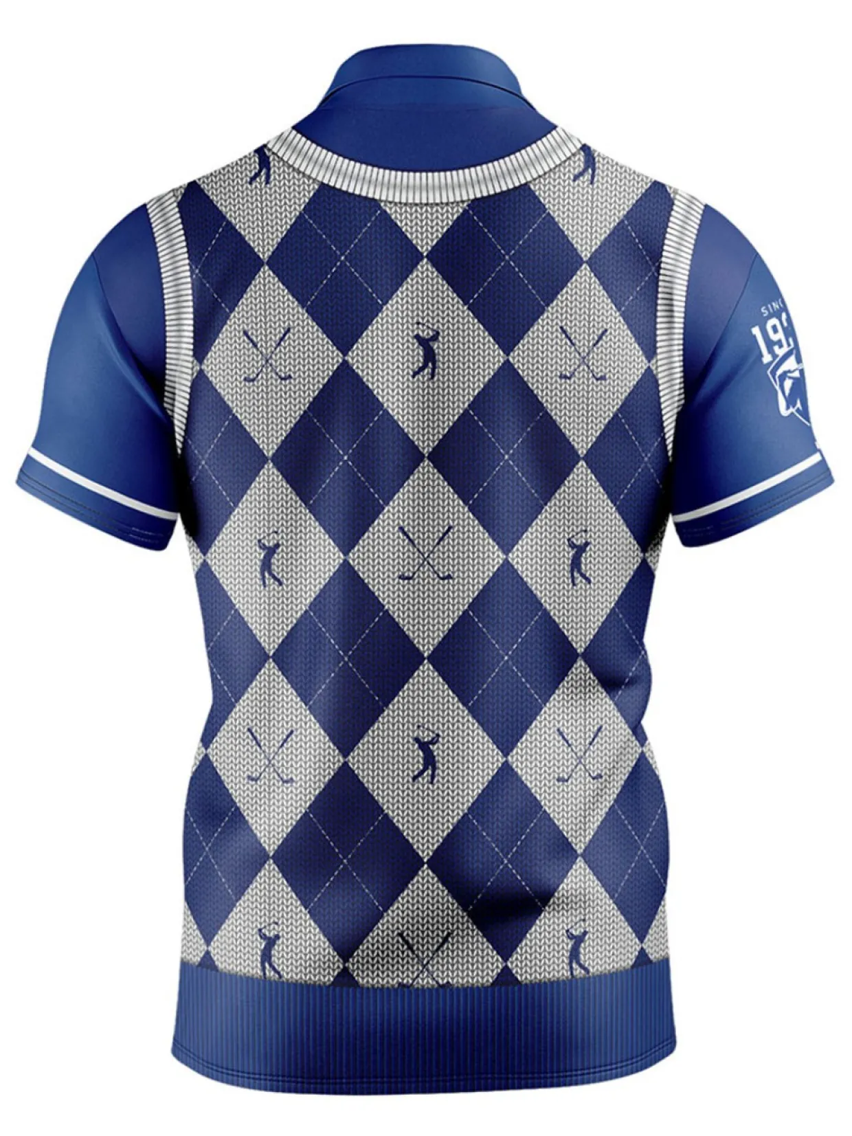 Official Nrl Fairway Golf Polo Shirt - Canterbury Bulldogs