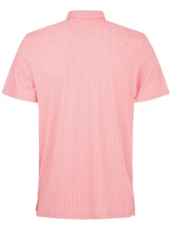 Original Penguin All-Over Pete Print Golf Polo - Strawberry Pink