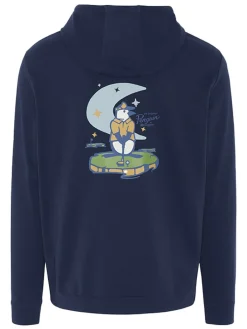 Original Penguin Golf Novelty Ls Hoodie - Black Iris