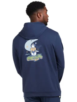 Original Penguin Golf Novelty Ls Hoodie - Black Iris