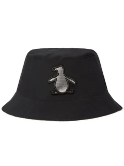 Original Penguin Golf Railroad Stripe Reversible Bucket Hat