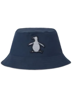 Original Penguin Golf Railroad Stripe Reversible Bucket Hat