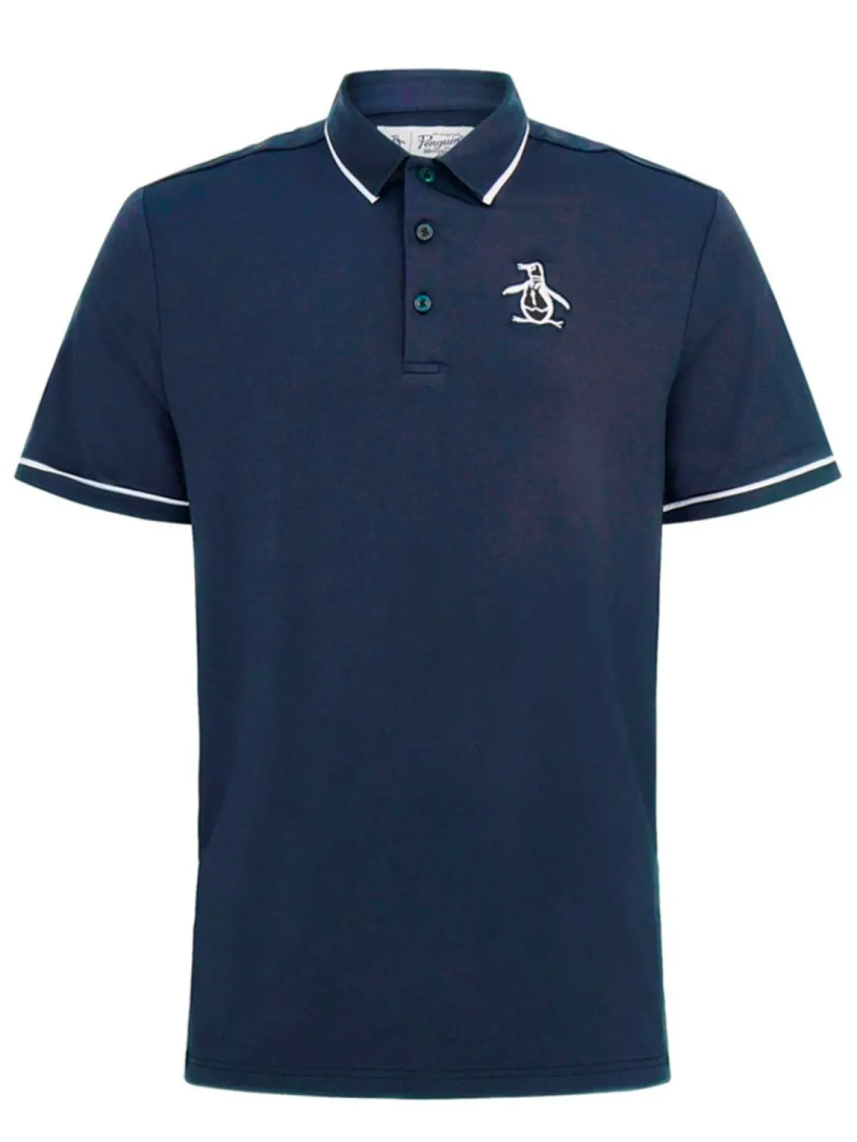 Original Penguin Heritage Oversized Pete Golf Polo - Black Iris