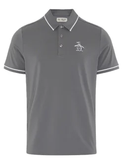 Original Penguin Heritage Oversized Pete Golf Polo - Quiet Shade