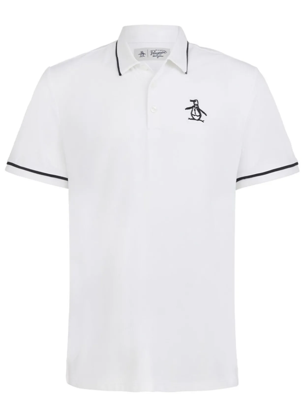 Original Penguin Heritage Oversized Pete Golf Polo - Bright White