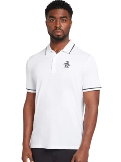 Original Penguin Heritage Oversized Pete Golf Polo - Bright White