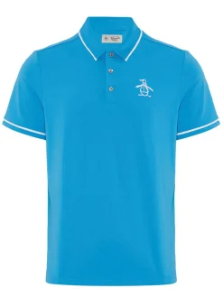 Original Penguin Heritage Oversized Pete Golf Polo - Mediterranean Blue
