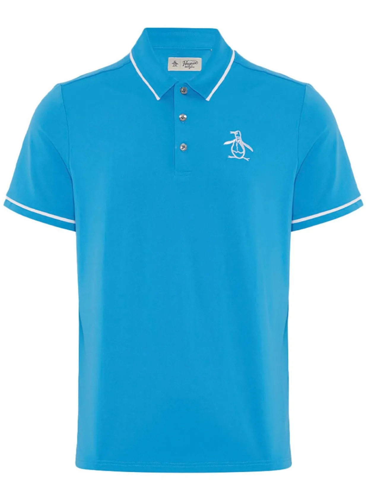 Original Penguin Heritage Oversized Pete Golf Polo - Mediterranean Blue