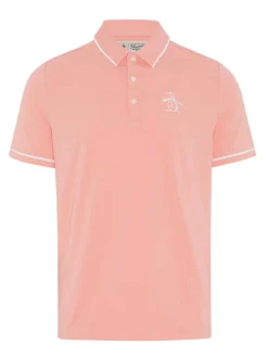 Original Penguin Heritage Oversized Pete Golf Polo - Strawberry Pink
