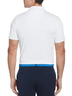 Original Penguin Jack'S Stripe Colour Block Polo - Bright White