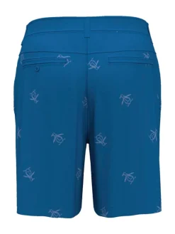 Original Penguin Pete Embroidered Golf Shorts - Mediterranean Blue