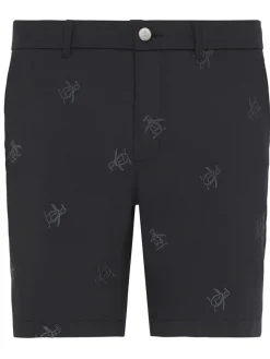 Original Penguin Pete Embroidered Golf Shorts - Caviar