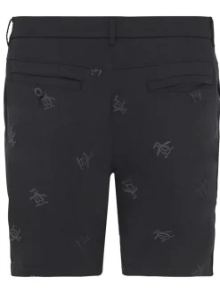 Original Penguin Pete Embroidered Golf Shorts - Caviar