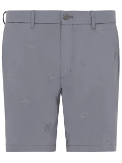 Original Penguin Pete Embroidered Golf Shorts - Quiet Shade