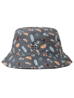 Original Penguin Reversible Cocktail Print Bucket Hat