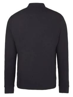 Original Penguin 1/4-Zip Heritage Block Pull Over - Caviar