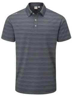 Ping Alexander Tailored Fit Polo - Navy/Silver