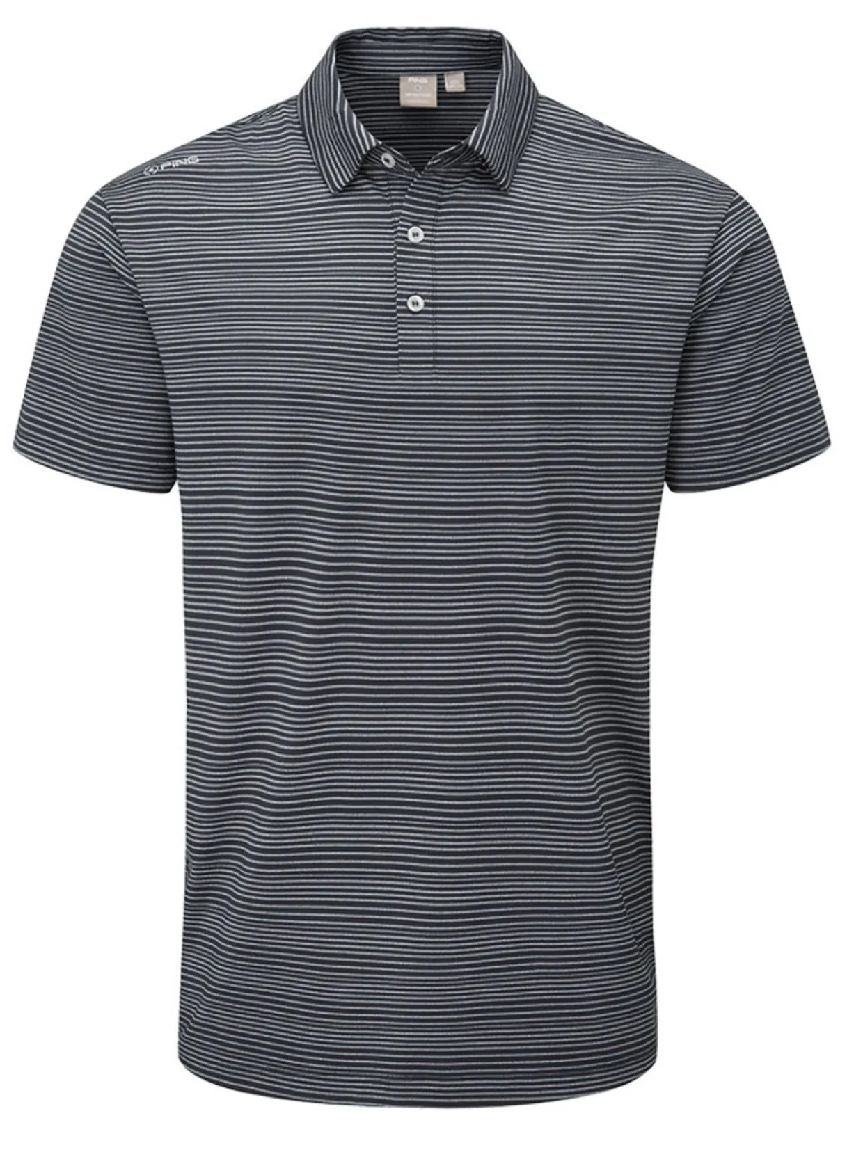 Ping Alexander Tailored Fit Polo - Navy/Silver